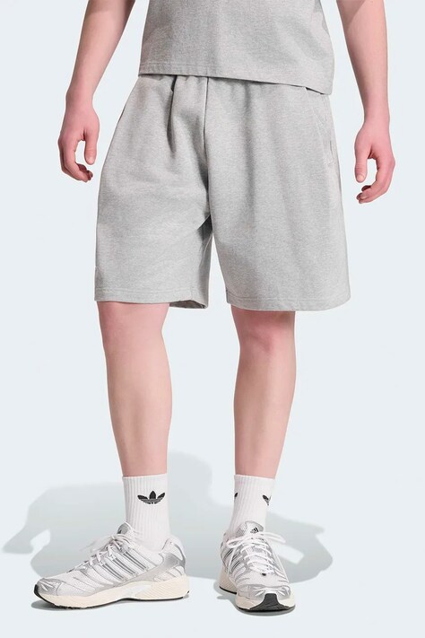 adidas Originals Szorty dresowe męskie bawełniane Essentials szare regular waist KR6985