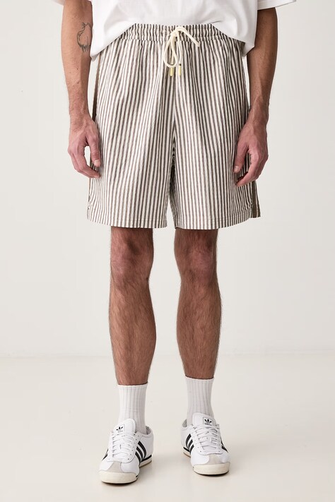 adidas Originals Szorty męskie Resort beżowe regular waist KX0698