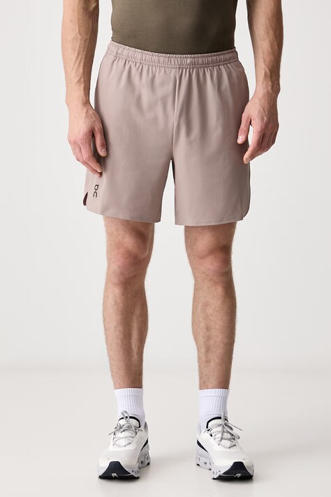 On Szorty sportowe męskie brązowe regular waist 1MG30265013