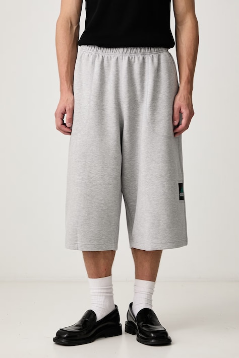 adidas Originals Spacer къс панталон тип анцуг с памук мъжки сив със стандартна талия KT2546