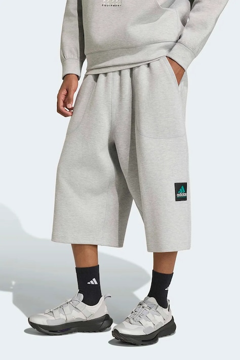 adidas Originals Spacer трикотажні шорти з бавовною чоловічі сірі regular waist KT2546