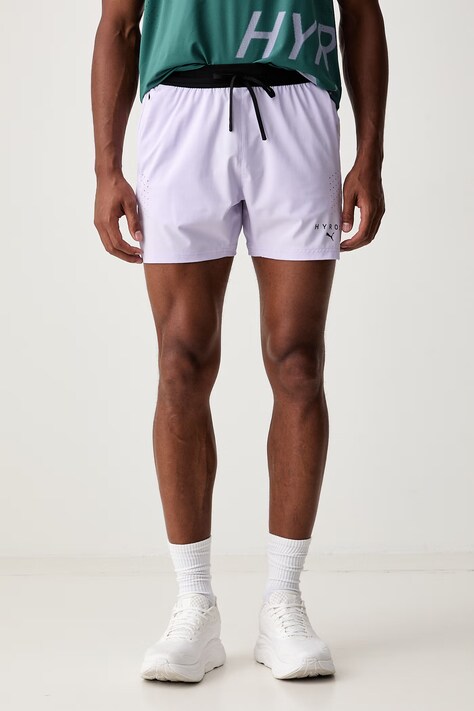 Puma szorty sportowe męskie HYROX fioletowe regular waist 529238
