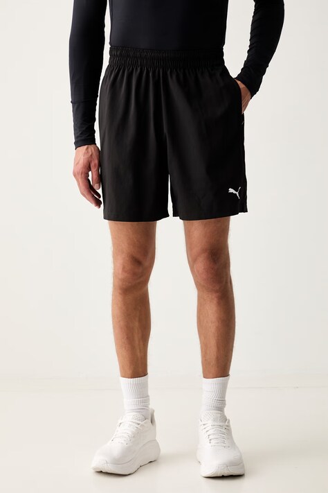 Puma szorty sportowe męskie Foundations Woven czarne regular waist 528046