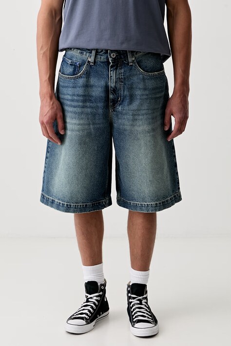 Karl Lagerfeld Jeans szorty męskie jeansowe niebieskie regular waist B3M10001