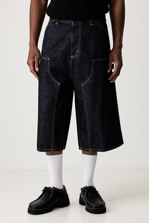 Carhartt WIP OG Double Knee shorts denim Men's blue regular waist I037493
