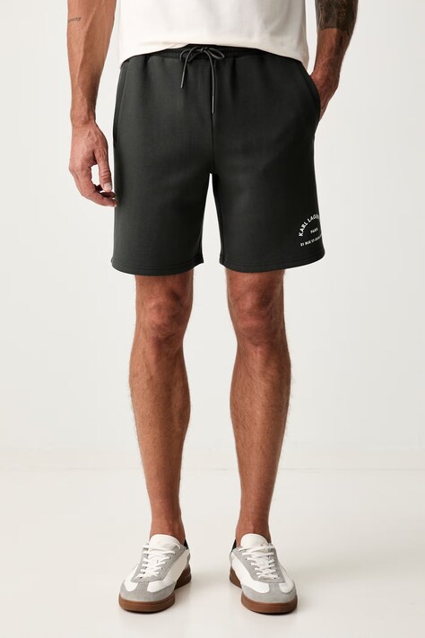 Karl Lagerfeld szorty dresowe męskie z wiskozą zielone regular waist B3M44004