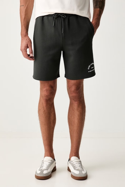Karl Lagerfeld szorty dresowe męskie z wiskozą zielone regular waist B3M44004