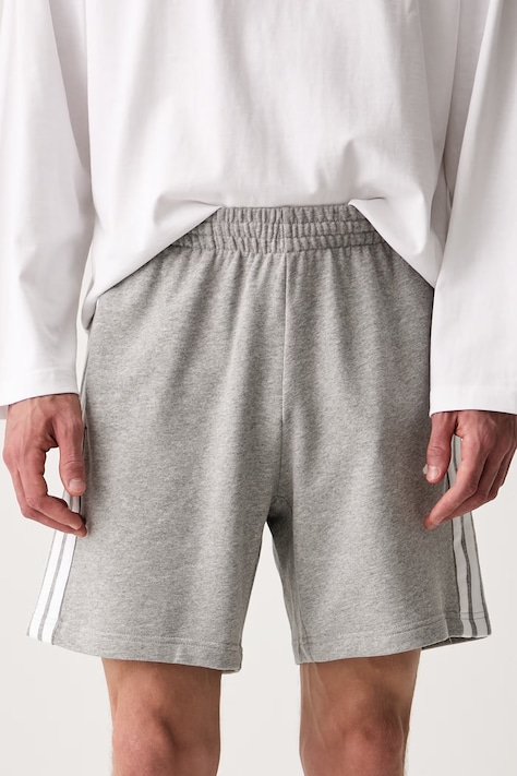 adidas szorty dresowe męskie bawełniane Essentials szare regular waist KY4179