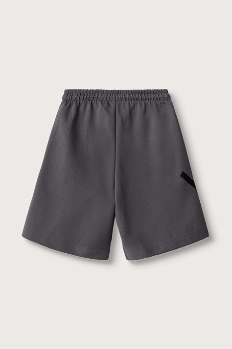 adidas Teplákové šortky pánske s bavlnou Z.N.E. sivé regular waist KX7696