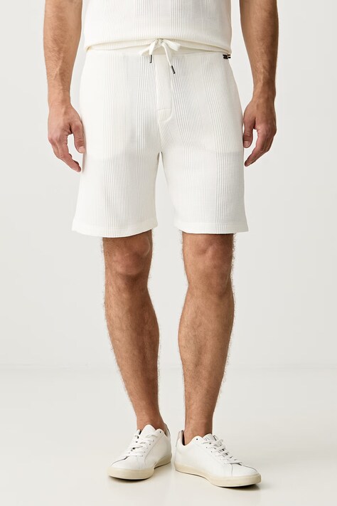 BOSS σορτς lounge ανδρικά με βαμβάκι Structure Shorts μπεζ κανονική 50540581