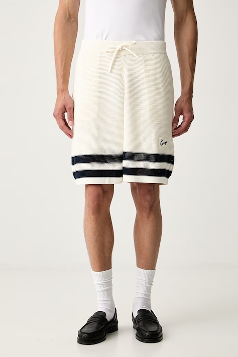 Kenzo szorty męskie z bawełną beżowe regular waist FG65PA8003EH