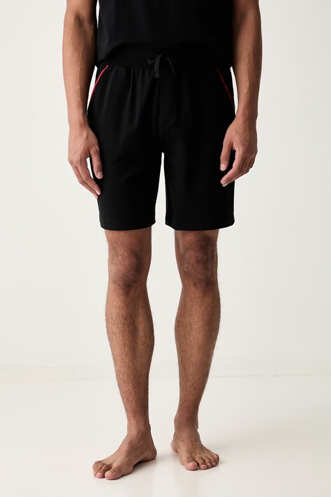 HUGO homewear kratke hlače za muškarce s pamukom NOAH SHORTS crne spušteni struk 50566165