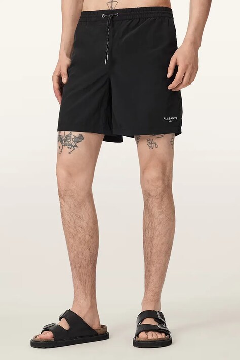 AllSaints szorty kąpielowe męskie MIKRO czarne M011WE