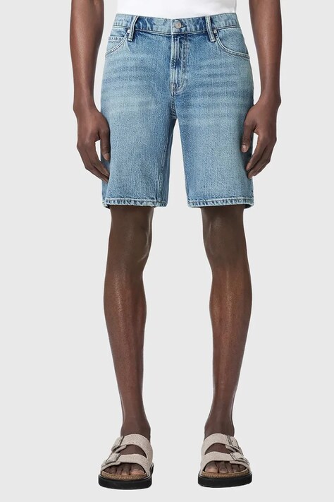 AllSaints szorty męskie jeansowe SWITCH niebieskie regular waist M094TE