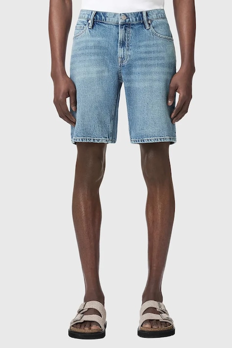 AllSaints szorty męskie jeansowe SWITCH niebieskie regular waist M094TE