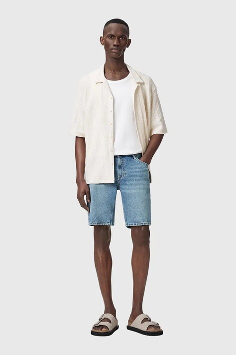 AllSaints шорти чоловічі джинсові SWITCH — AW26-SZMZZU, блакитний — фото 3