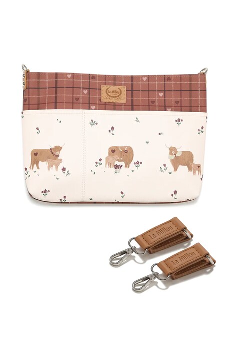 La Millou Organizator za kolica za djecu MOO MEADOW PLAID bež 157359