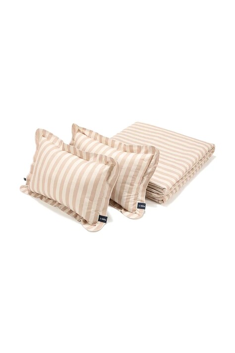 La Millou Komplet pościeli dziecięcy STRIPES BEIGE beżowy 155140