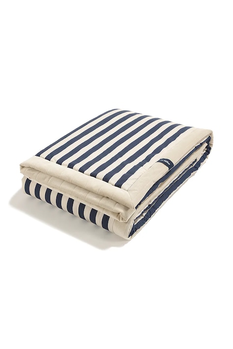 La Millou Kocyk dziecięcy z bawełną STRIPES NAVY granatowy 155770