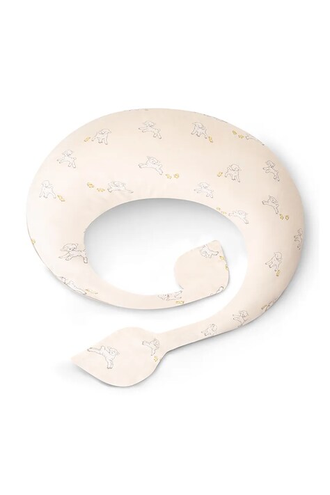 That's mine Poduszka do karmienia niemowlęca bawełniana Moon nursing pillow sateen beżowa 209147