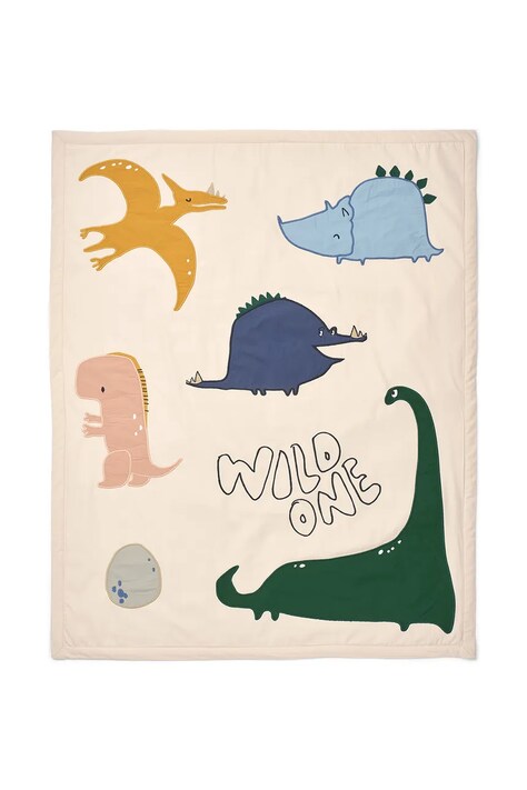 Liewood Κουβέρτα βρεφική βαμβακερή Bob Quilt 80x100 μπεζ LW21231