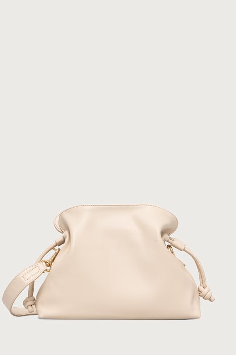 United Colors of Benetton Torebka crossbody damska z imitacji skóry beżowa 6IAWVY03P