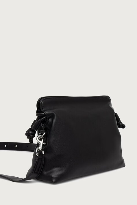 United Colors of Benetton Torebka crossbody damska z imitacji skóry czarna 6IAWVY03P