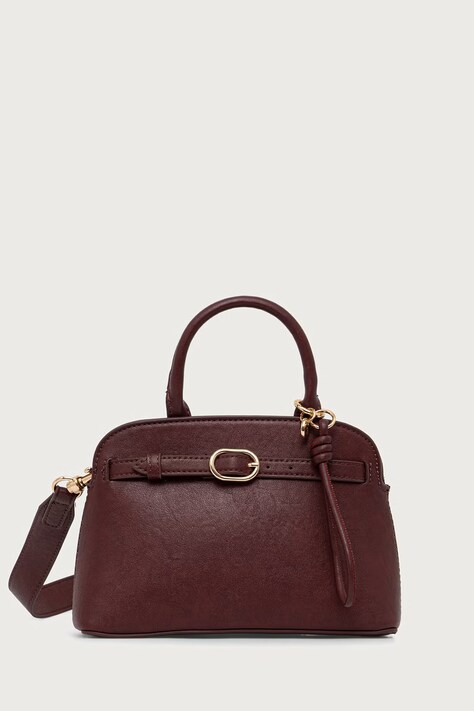 United Colors of Benetton Crossbody kabelka dámska z imitácie kože burgundská 6PPNVY03R