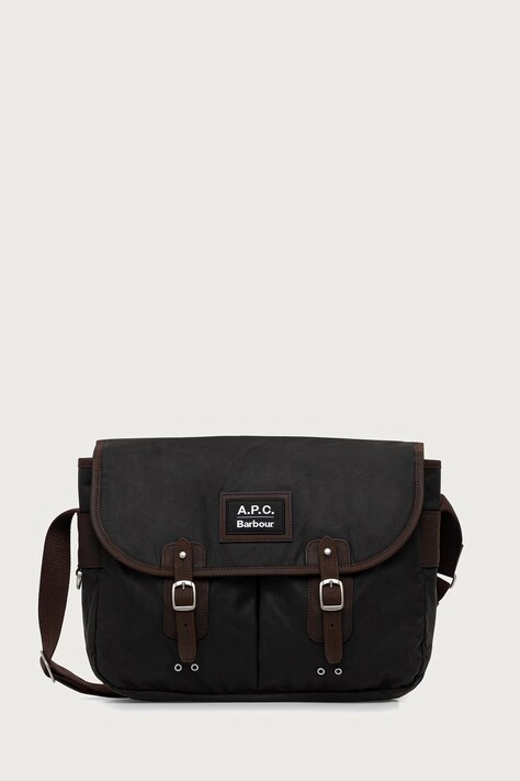 Barbour X A.P.C torba damska bawełniana zielona UBA0797SG91