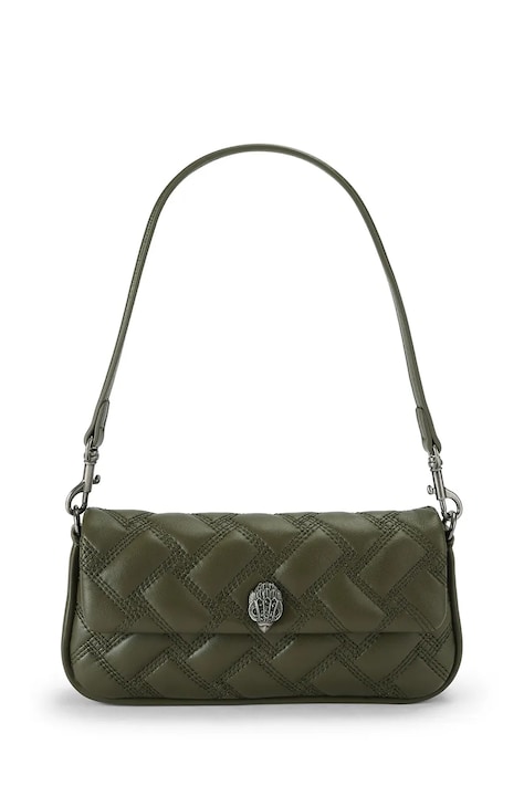 Kurt Geiger London Torebka bagietka damska skórzana Pickle zielona 5579279109