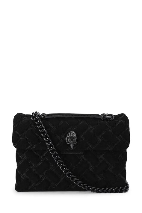 Kurt Geiger London Torebka damska zamszowa KENSINGTON czarna 6344100219