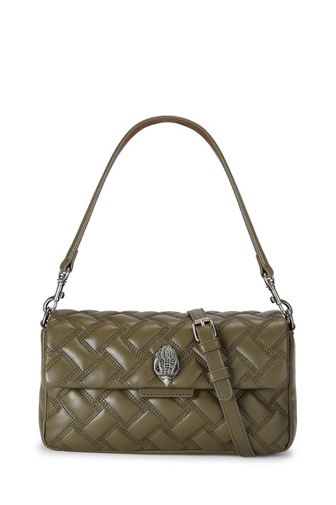 Kurt Geiger London Torebka crossbody damska skórzana Oxford zielona 6063079109