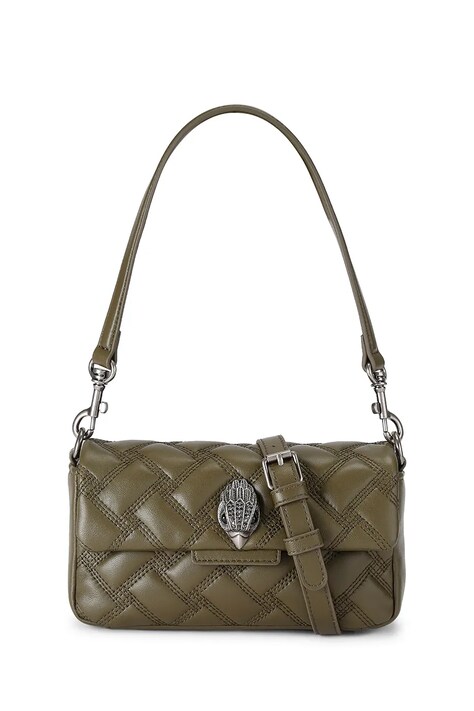 Kurt Geiger London Torebka crossbody damska skórzana zielona 6062779109