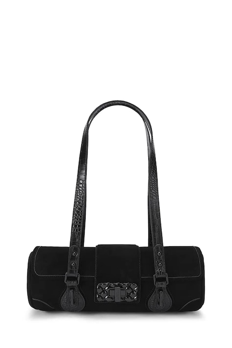 Kurt Geiger London Torebka damska zamszowa Marylebone czarna 6054900209