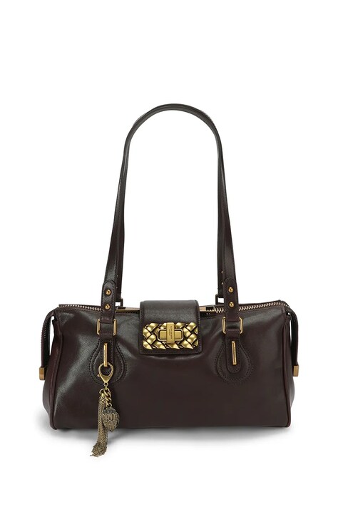 Kurt Geiger London Torebka damska skórzana Marylebone brązowa 6053435109