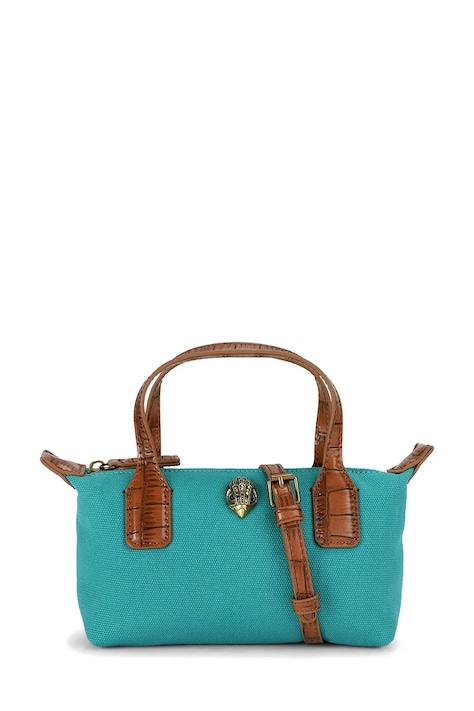 Kurt Geiger London Torebka crossbody damska bawełniana Sloane turkusowa 6063577339