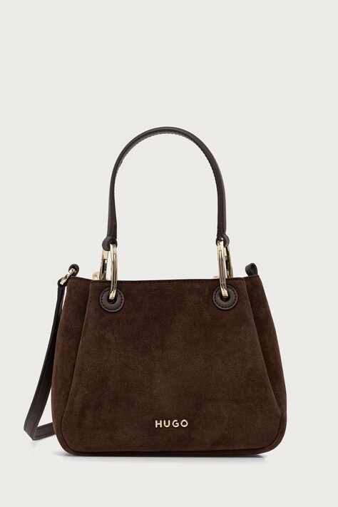 HUGO Torebka crossbody damska Orin 2.0 S_Tote Mini brązowa 50568035