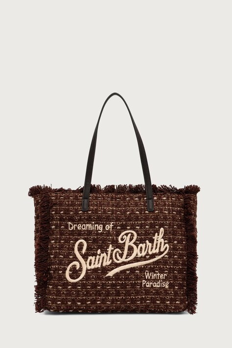 MC2 Saint Barth Torebka shopper damska brązowa VANI052