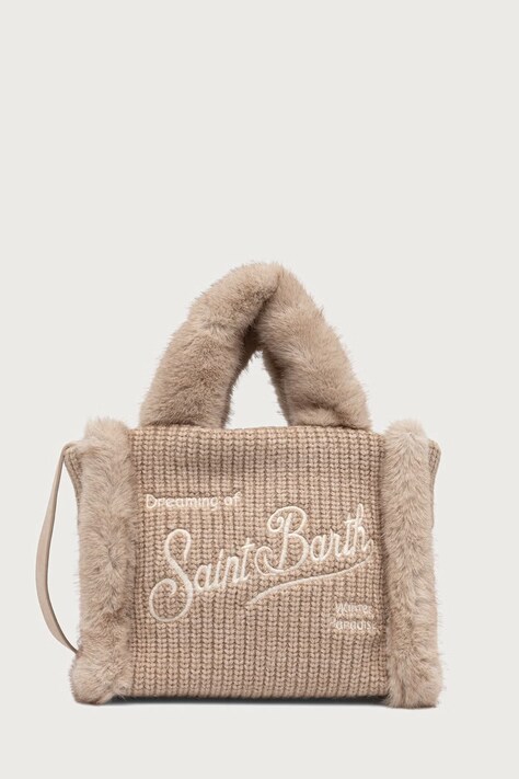 MC2 Saint Barth Torebka crossbody damska beżowa VAMI022