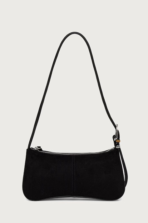 Steve Madden Torebka hobo damska z imitacji zamszu Btanzie czarna SM13002294