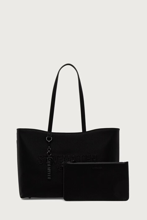 Steve Madden Torebka shopper damska z imitacji skóry Blessin czarna SM13001756