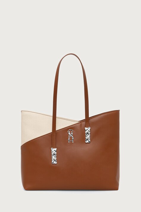 Steve Madden Torebka shopper damska Beliott brązowa SM13002544