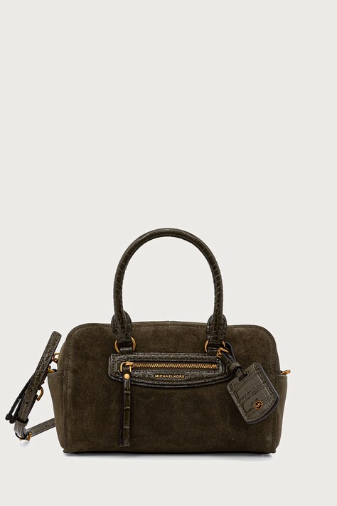 MICHAEL Michael Kors Torebka crossbody damska zamszowa zielona 32F6ATVC0S