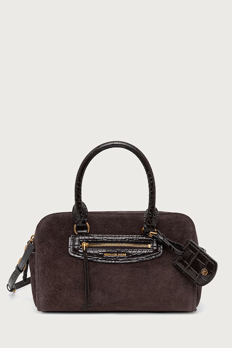 MICHAEL Michael Kors Torebka crossbody damska zamszowa brązowa 32F6ATVC0S