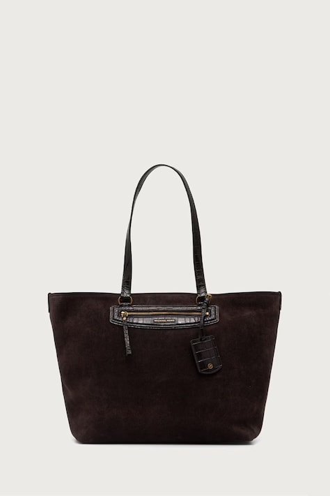 MICHAEL Michael Kors Torebka tote damska zamszowa brązowa 30F6ATVT4S