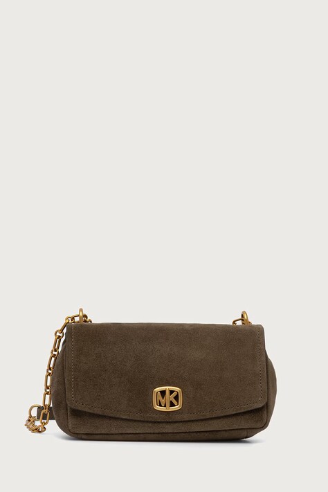 MICHAEL Michael Kors Torebka damska zamszowa BRYANT zielona 30F6AYTL5S