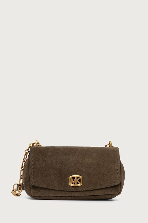 MICHAEL Michael Kors Torebka damska zamszowa BRYANT zielona 30F6AYTL5S