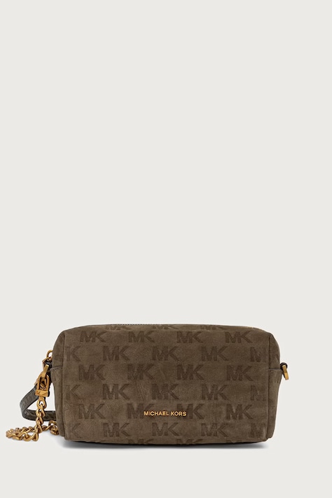 MICHAEL Michael Kors Torebka crossbody damska zamszowa BRYANT zielona 32F6AYTS5S