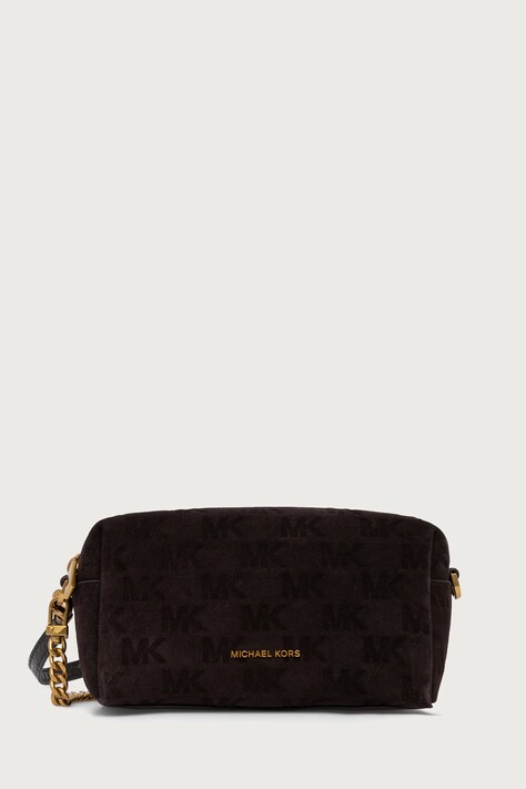 MICHAEL Michael Kors Torebka crossbody damska zamszowa BRYANT brązowa 32F6AYTS5S