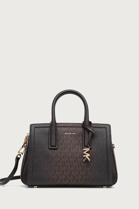 MICHAEL Michael Kors Torebka crossbody damska z imitacji skóry LAILA brązowa 30F6G9IS1B